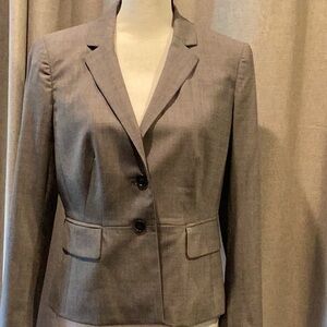 Ann Taylor Gray Tailored Blazer size 6